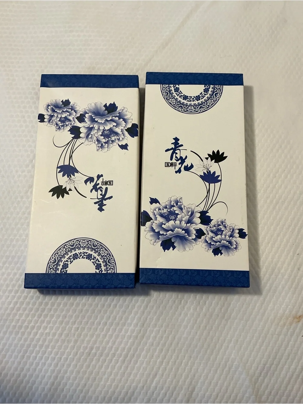Blue Floral Stainless Steel Flatware Set with Chopsticks - Floral Handle
